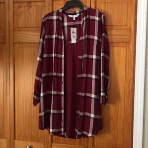 Maroon color top with lining